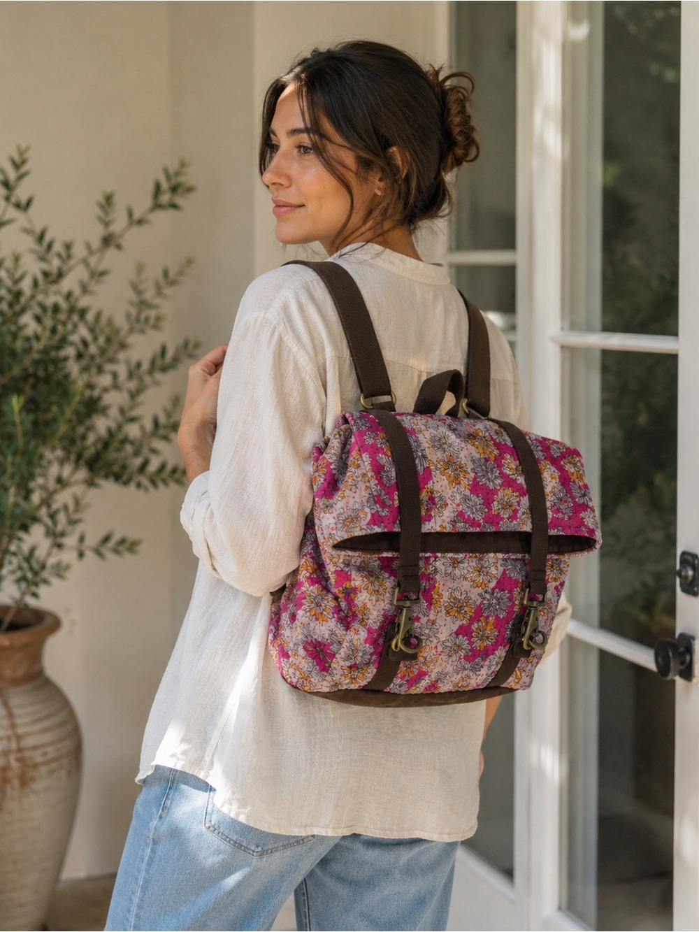 Indian Textile Messenger Bag